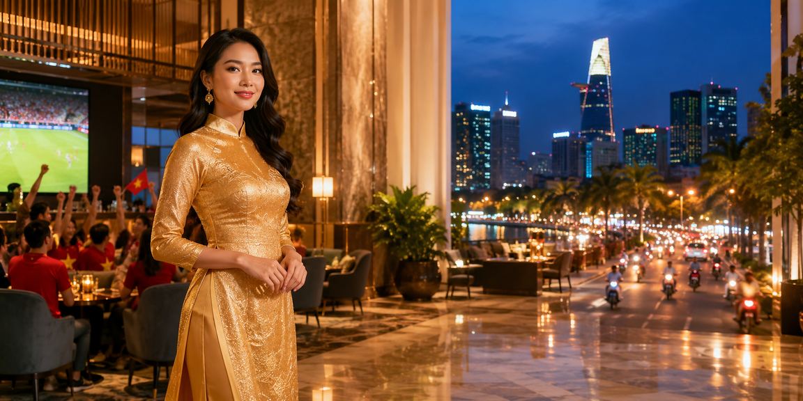 Người chơi trong trang phục áo dài tại sự kiện casino TP. Hồ Chí Minh